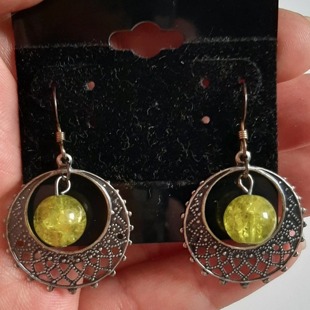 Green Earrings